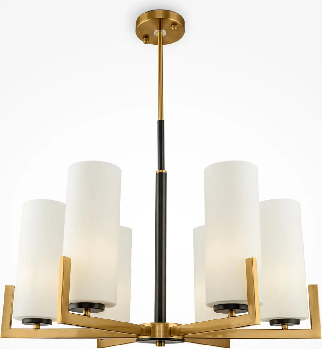 Maytoni Fortano Kroonluchter - 6 Lichtpunten Ø67cm - Zwart/Messing