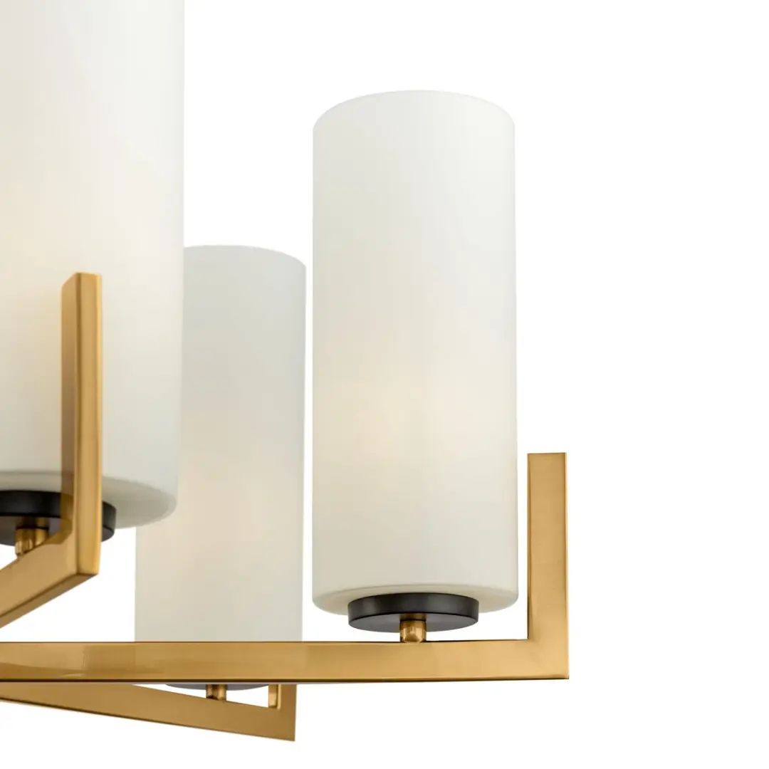 Maytoni Fortano Kroonluchter - 6 Lichtpunten Ø67cm - Zwart/Messing
