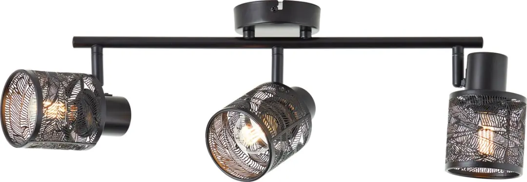 Brilliant Bano 3-lichts Plafondlamp - Zwart