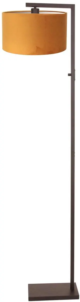 Steinhauer Cacao Vloerlamp 160cm - Gouden kap