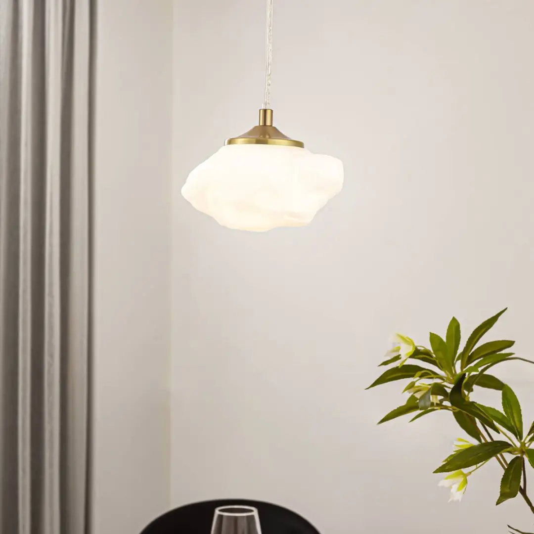 Lindby Hanglamp Glas 1x8W G9 - Wit