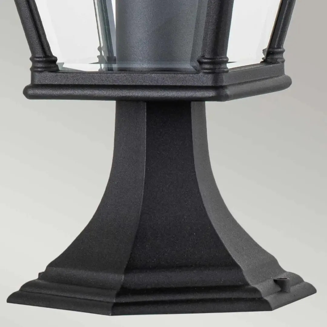 Elstead Mini LED Tuin Pilaar Bayview E27 60W - Zwart