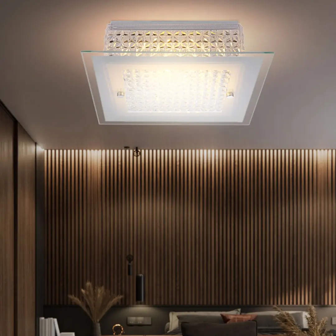 Globo LED Plafondlamp Kristal 12W 1030Lm Warm Wit - 30x30x8cm