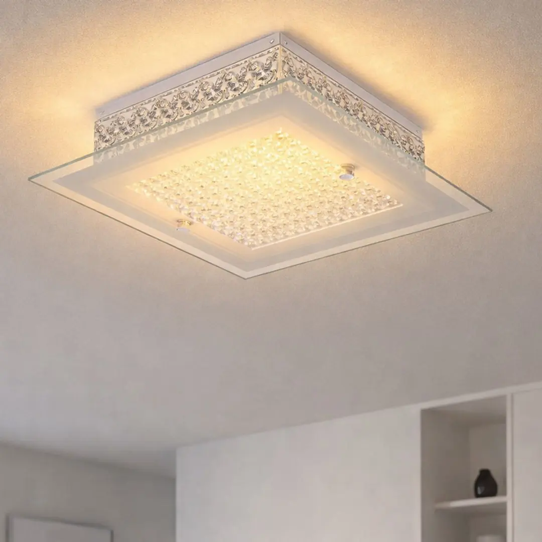 Globo LED Plafondlamp Kristal 12W 1030Lm Warm Wit - 30x30x8cm