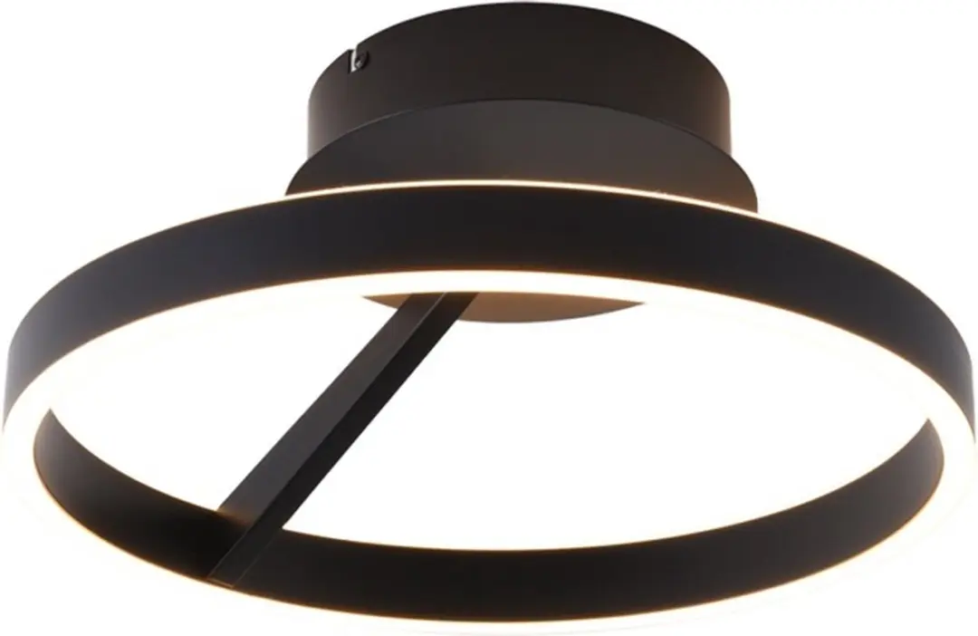 Freelight Pilota Plafondlamp Ø40cm - Zwart - 2700K