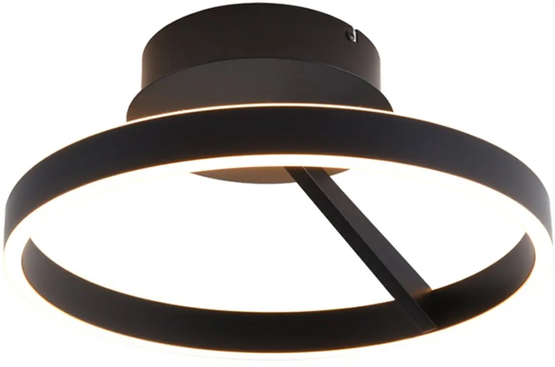 Freelight Pilota Plafondlamp Ø40cm - Zwart - 2700K