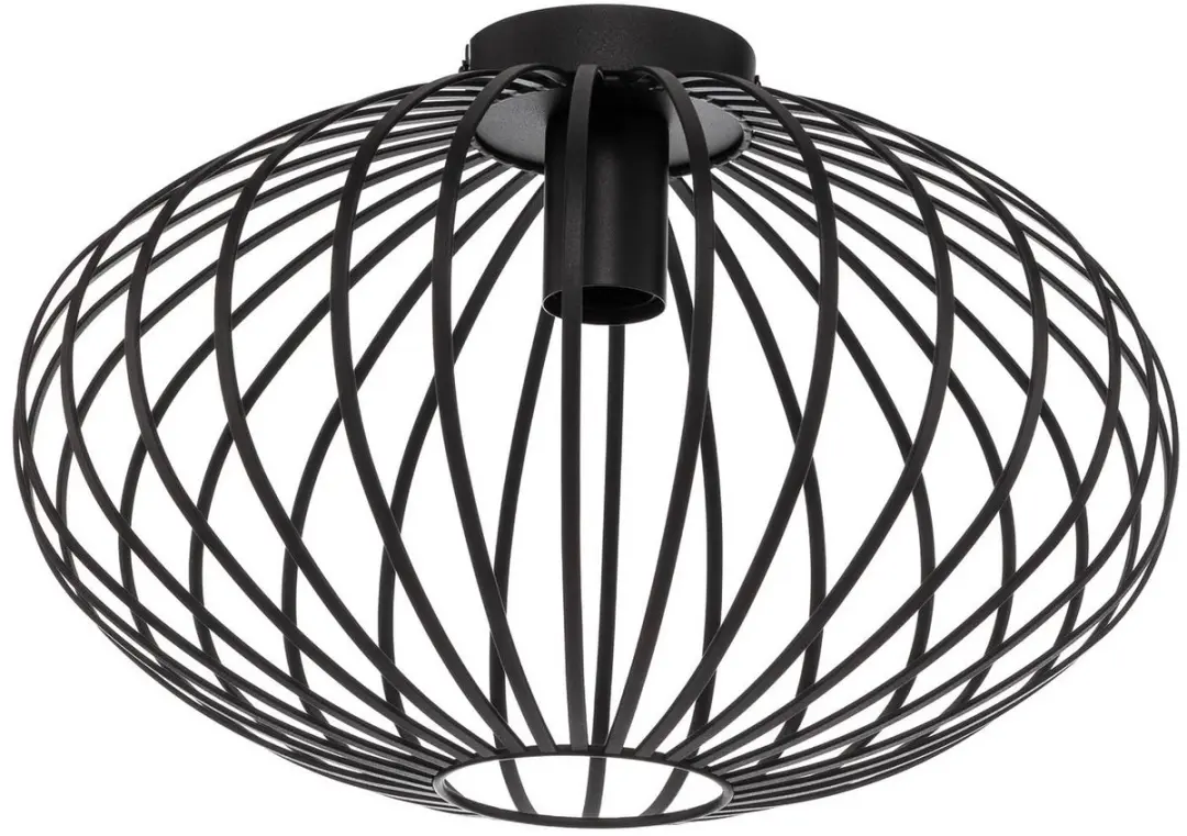 Lindby Plafondlamp 1 Licht - Ø40cm - Zwart