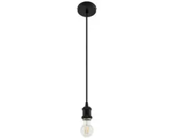 Lindby Hanglamp Aluminium 1 Licht E27 - Zwart