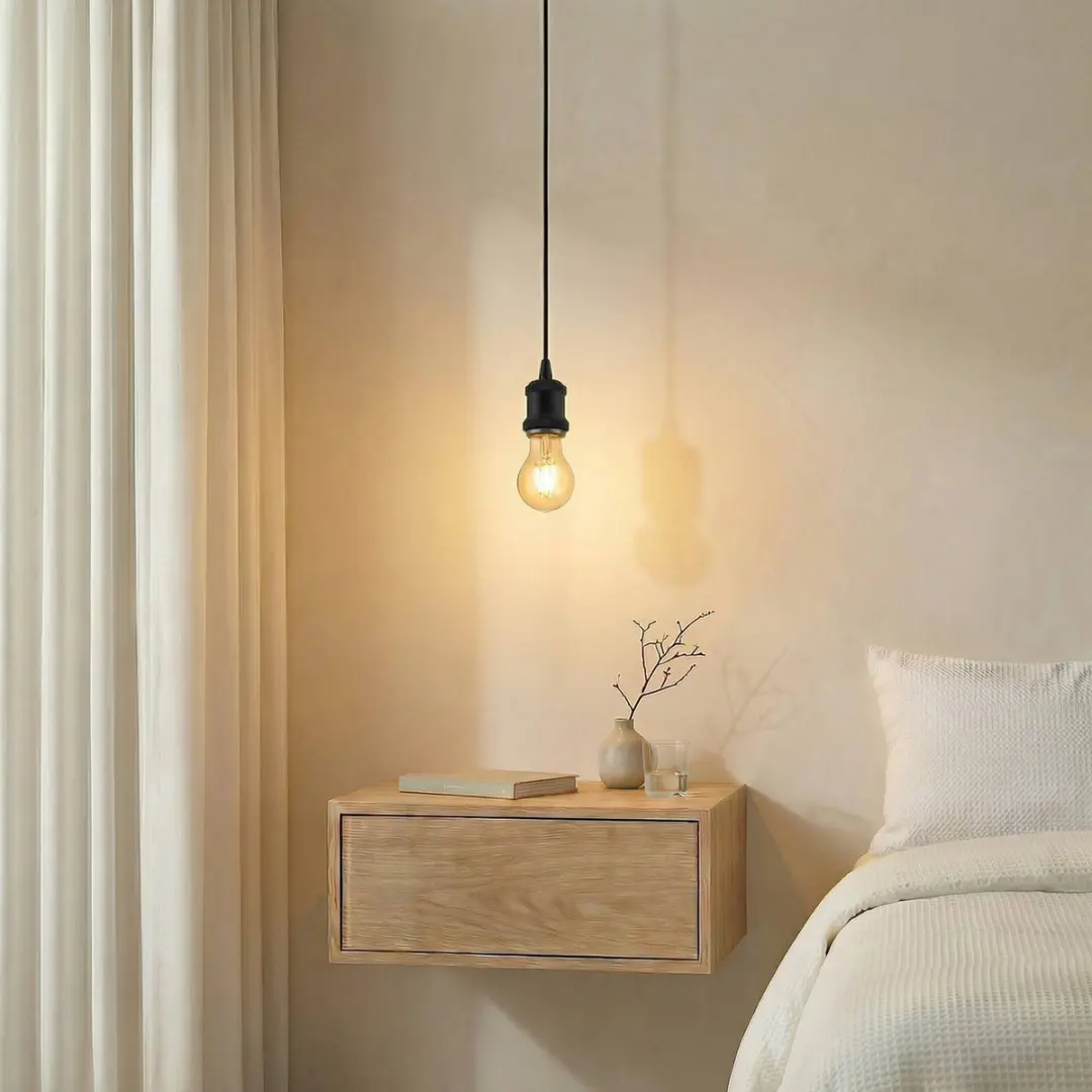 Lindby Hanglamp Aluminium 1 Licht E27 - Zwart