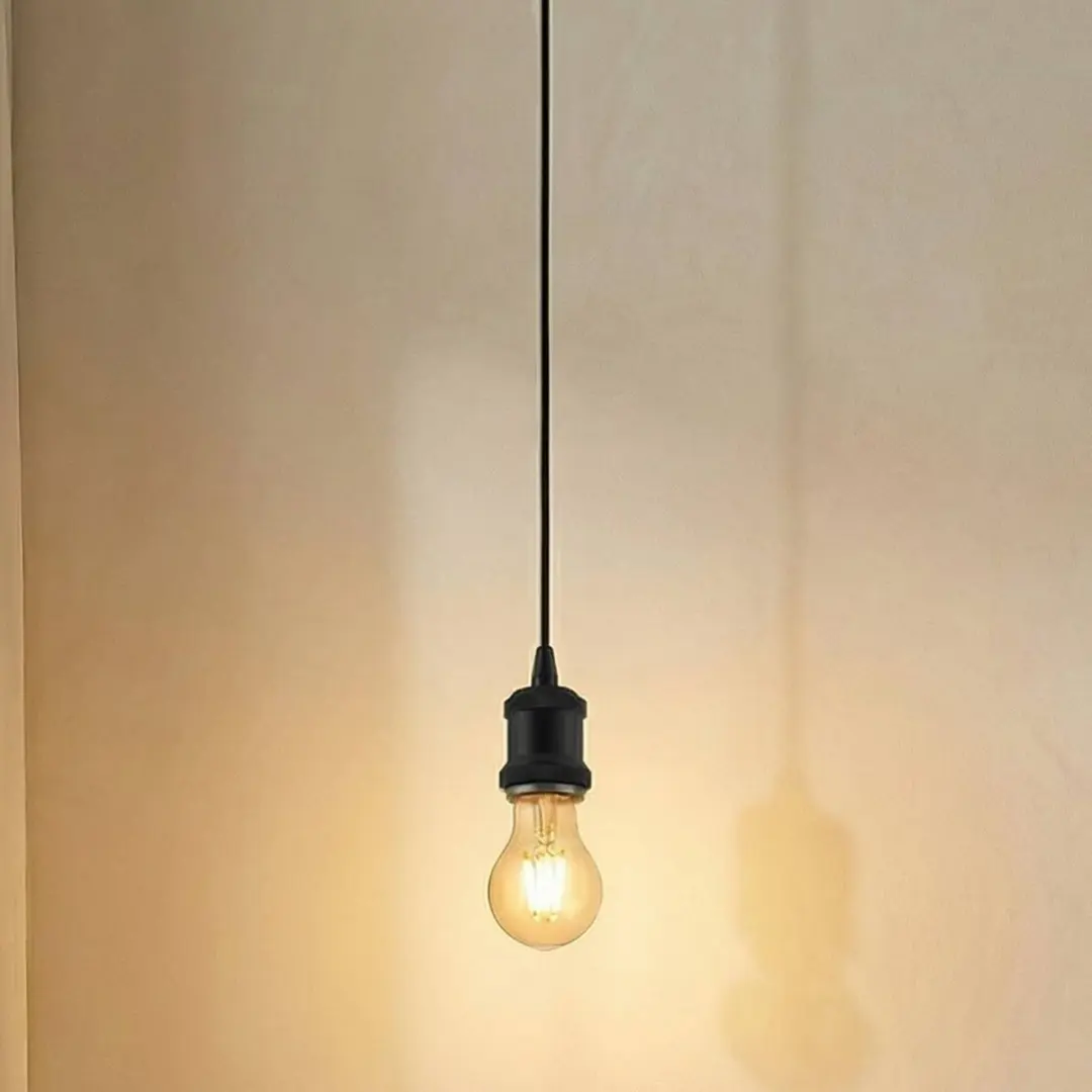 Lindby Hanglamp Aluminium 1 Licht E27 - Zwart