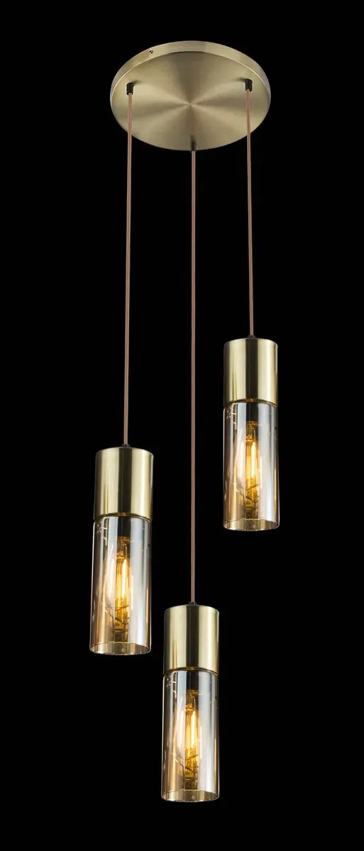 Globo Annika Hanglamp - Messing - Ø30cm - 3x E27