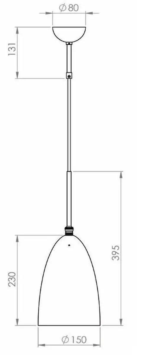 Gubi Gräshoppa Hanglamp - Vintage Rood