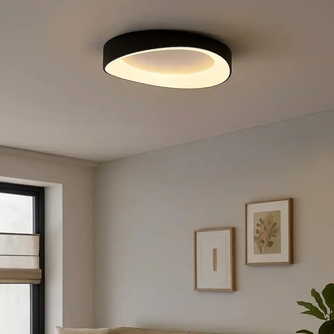 Freelight Duna Plafondlamp Ø47cm - Zwart