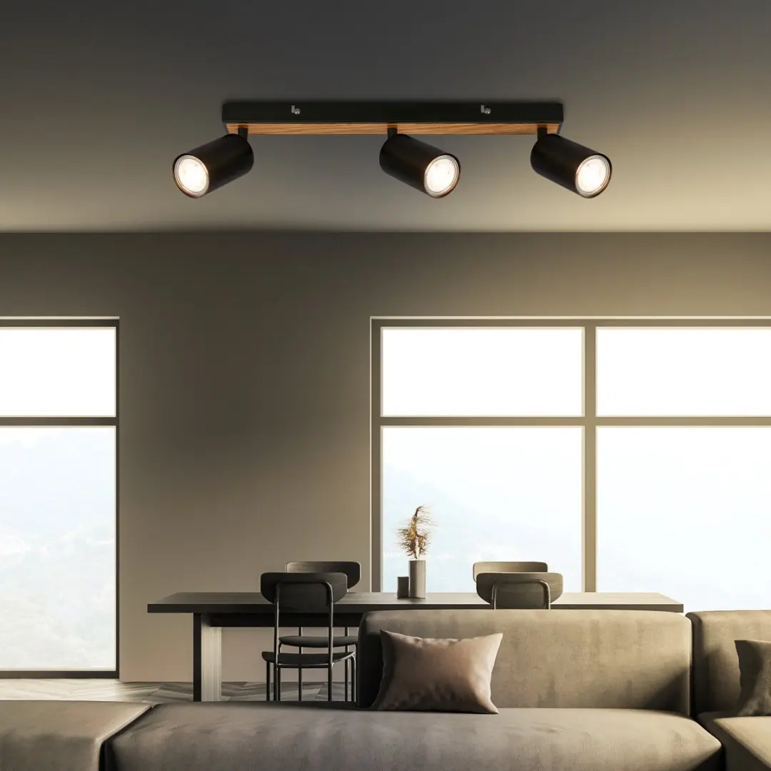 Briloner Tib Plafond Projector 2172034 - 3 Lichtpunten - Zwart