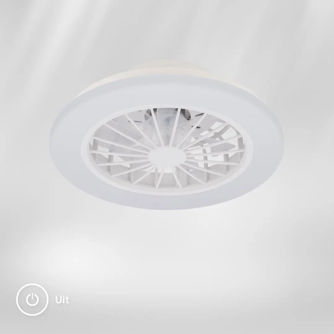 Briloner Pafo Plafondventilator met LED - 38cm Wit