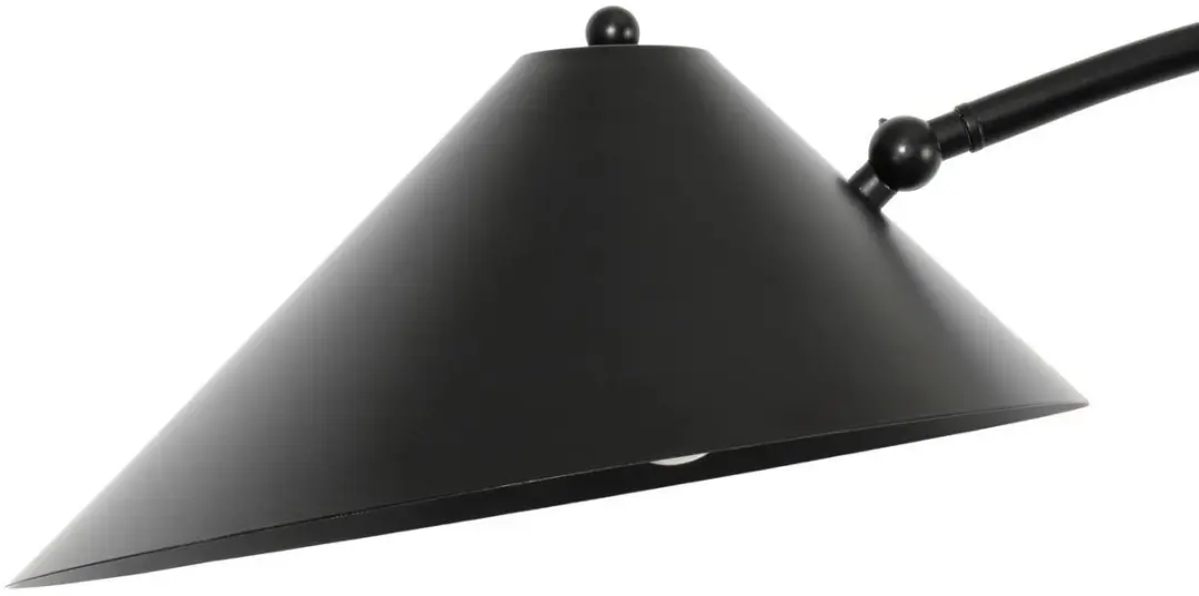 Lucande Vloerlamp Metaal Marmer 157cm - Zwart