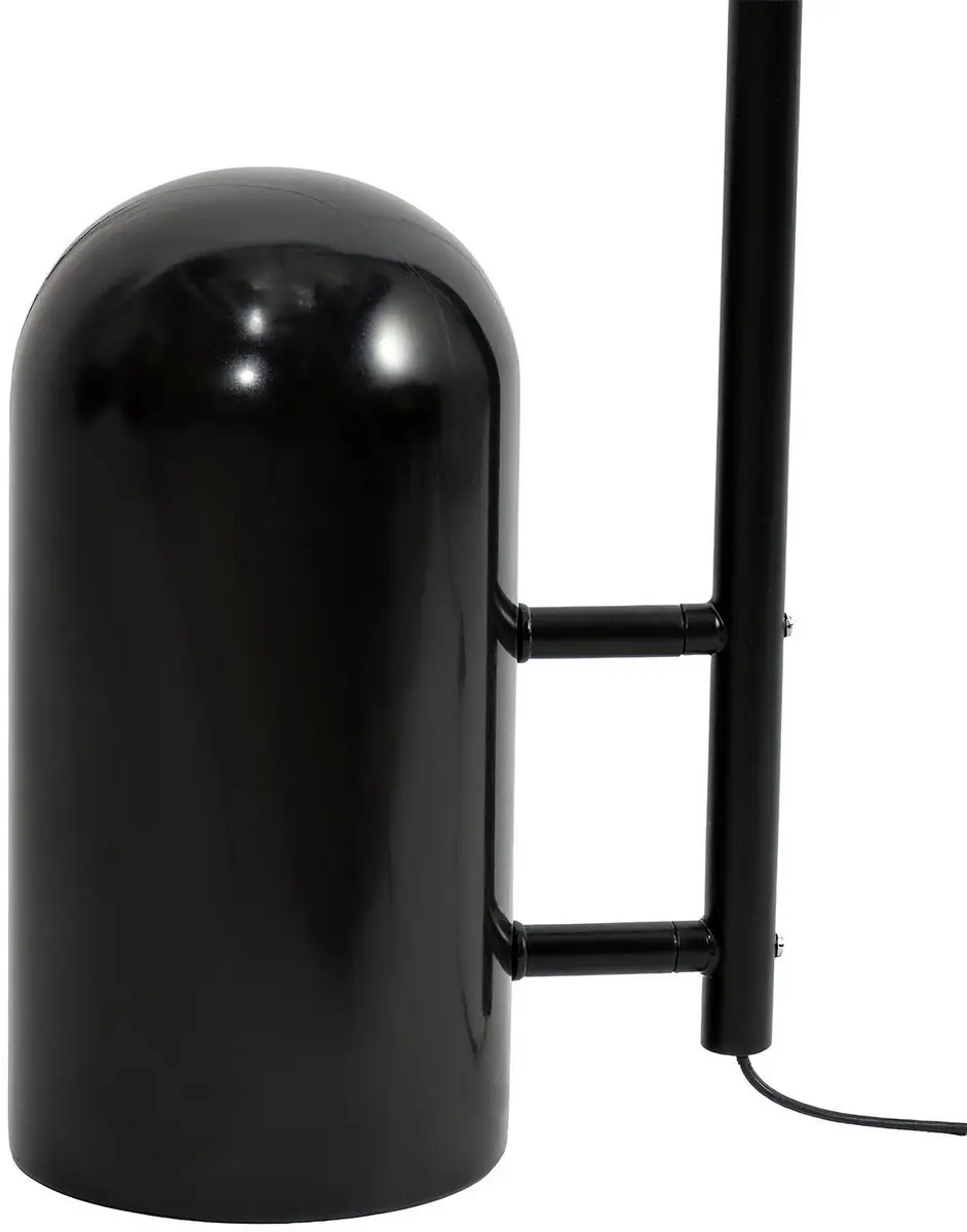 Lucande Vloerlamp Metaal Marmer 157cm - Zwart