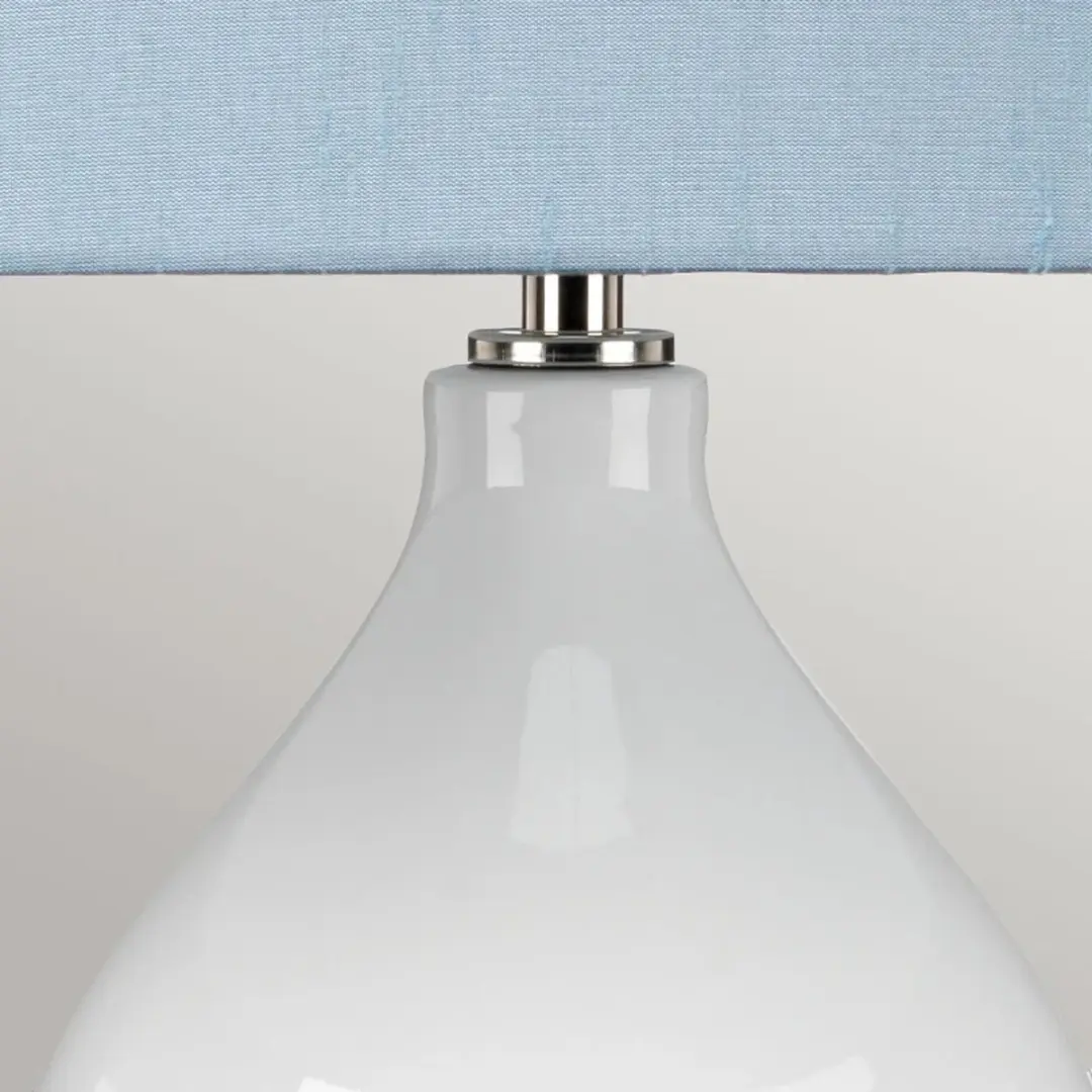 Elstead LED Tafellamp ISLA - 1x E27 60W - Polished Nickel