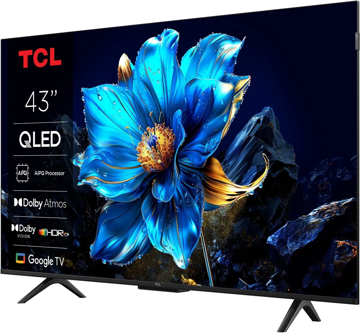 TCL 43P71K 4K QLED TV - 43 inch - Zwart