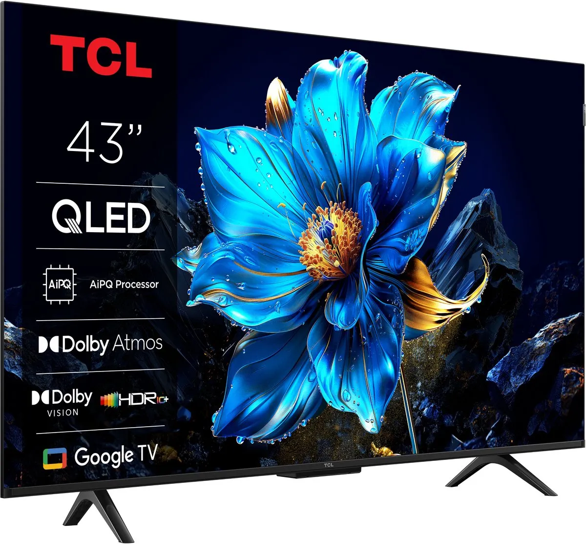 TCL 43P71K 4K QLED TV - 43 inch - Zwart