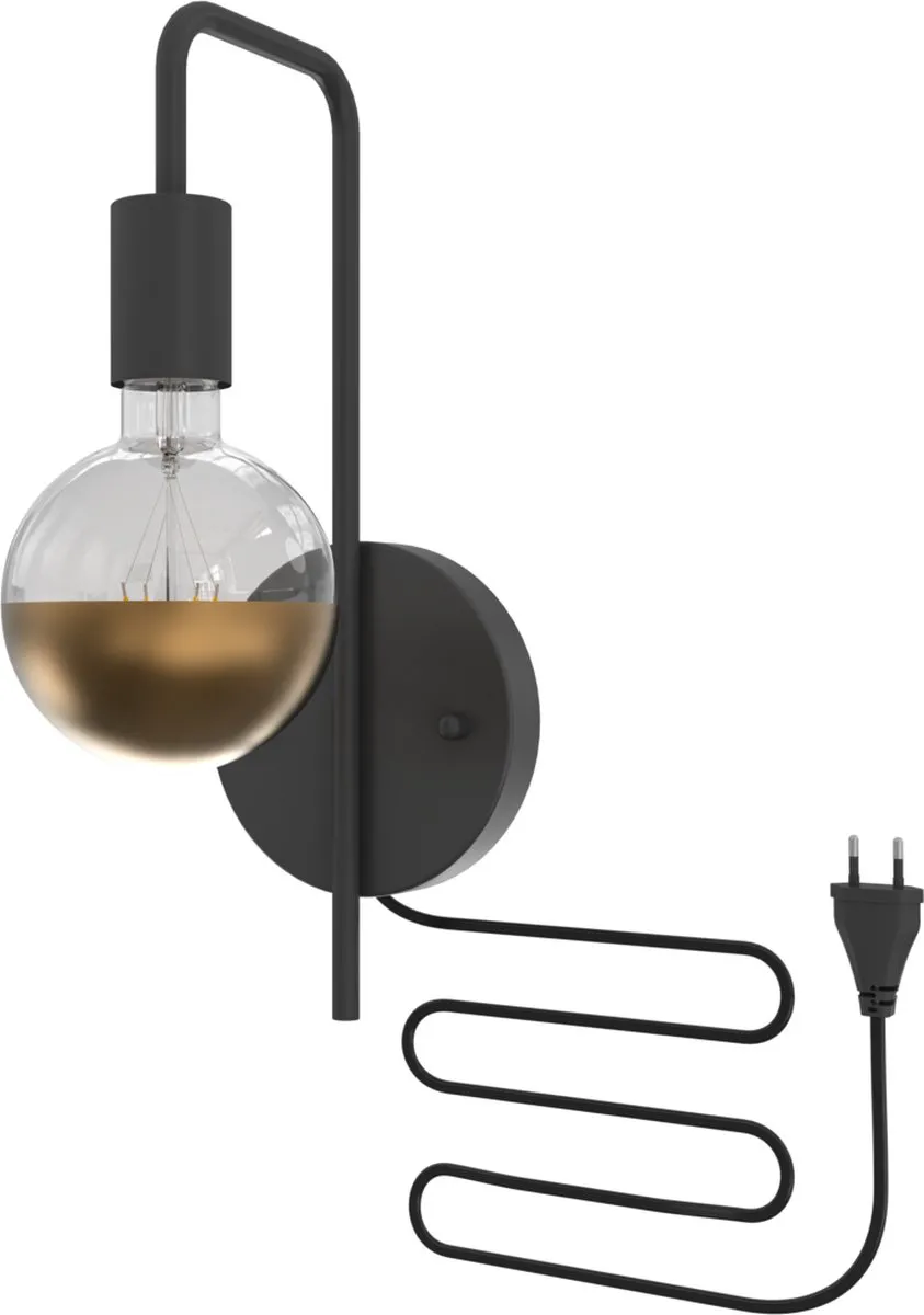 Calex Industrieel Wandlamp E27 - Zwart