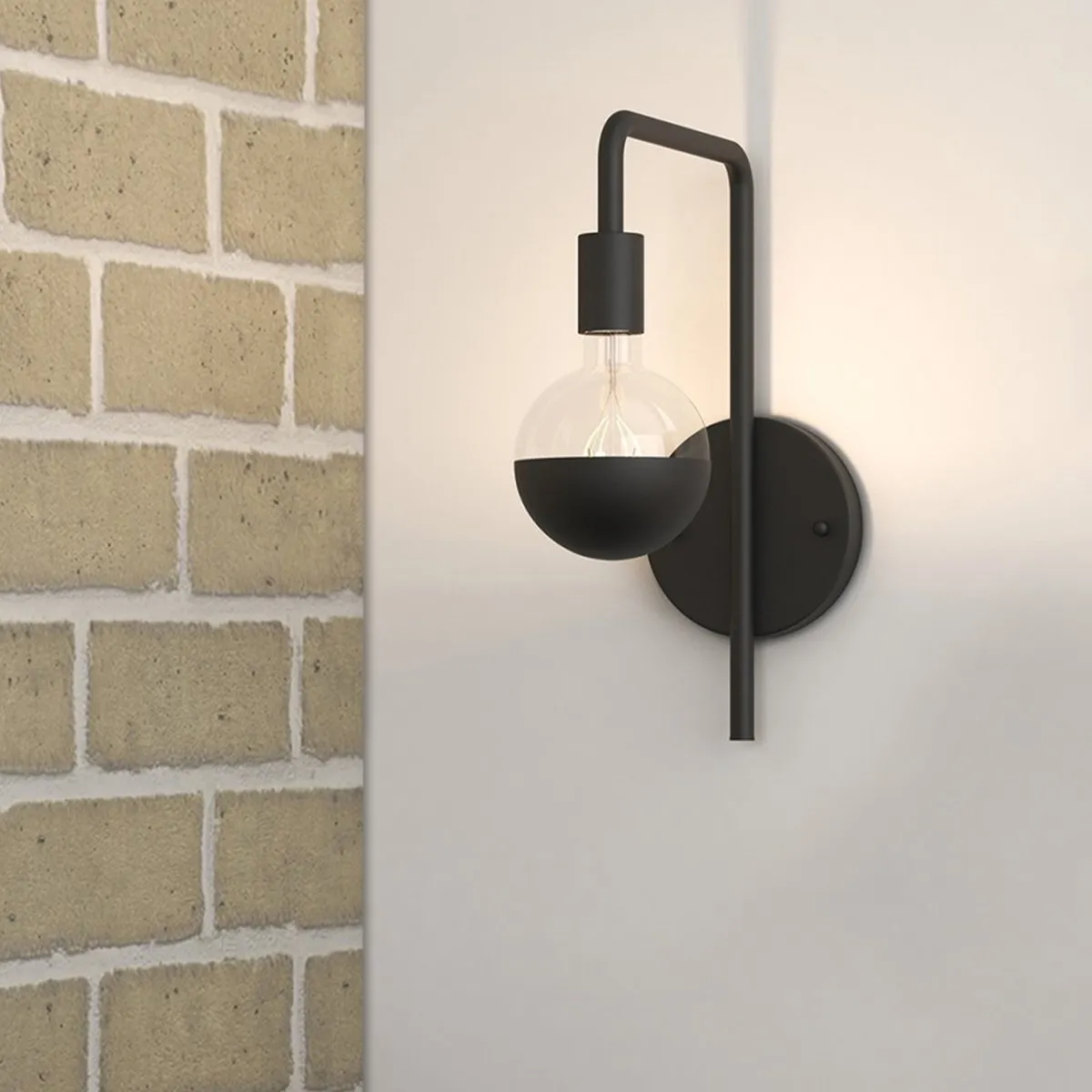 Calex Industrieel Wandlamp E27 - Zwart