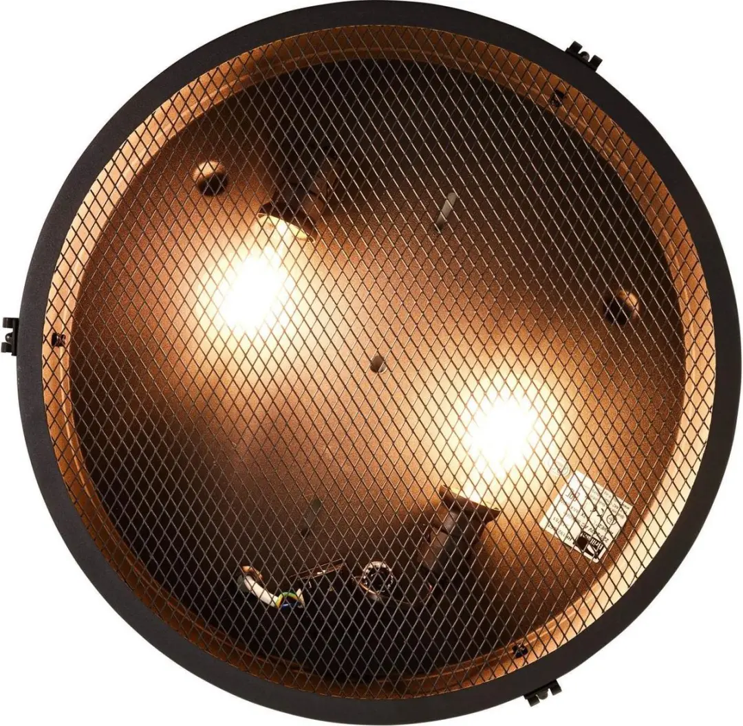 Brilliant Zois Plafondlamp E27 - 2x60W - Zwart