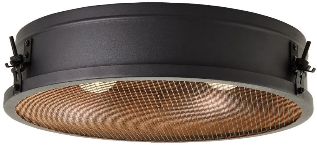 Brilliant Zois Plafondlamp E27 - 2x60W - Zwart