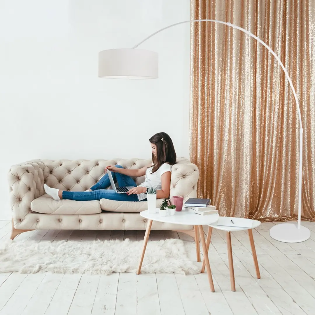 Steinhauer Sparkled Light 7169W Witte Vloerlamp - 40W Warm Wit