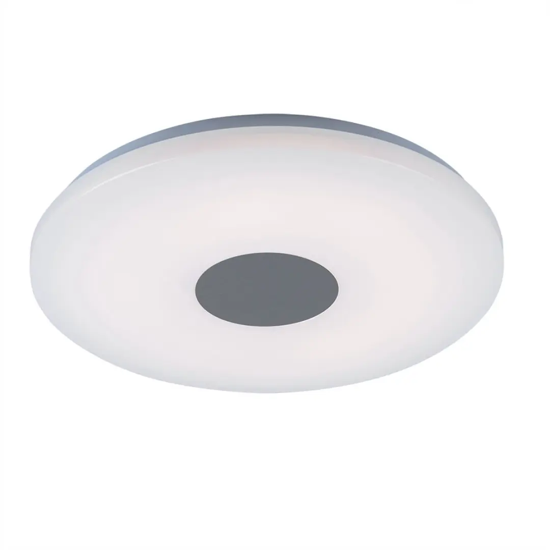 Globo LED Plafondlamp Ronde Chroom 18W 1260lm Warm Wit