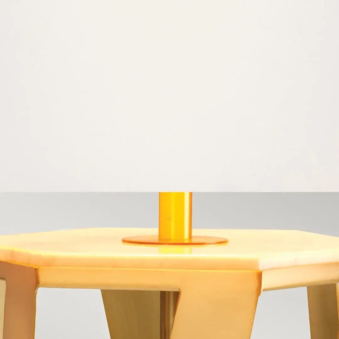 Elstead Lighting Apollo LED Tafellamp - Brushed Brass - afbeelding 6 van 6