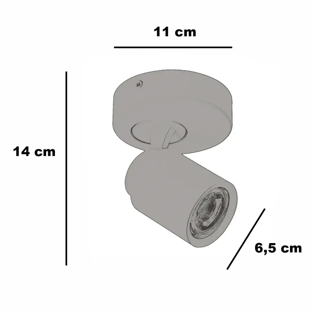 Freelight Spot Razza GU10 Opbouwspot - Warm wit - Beige