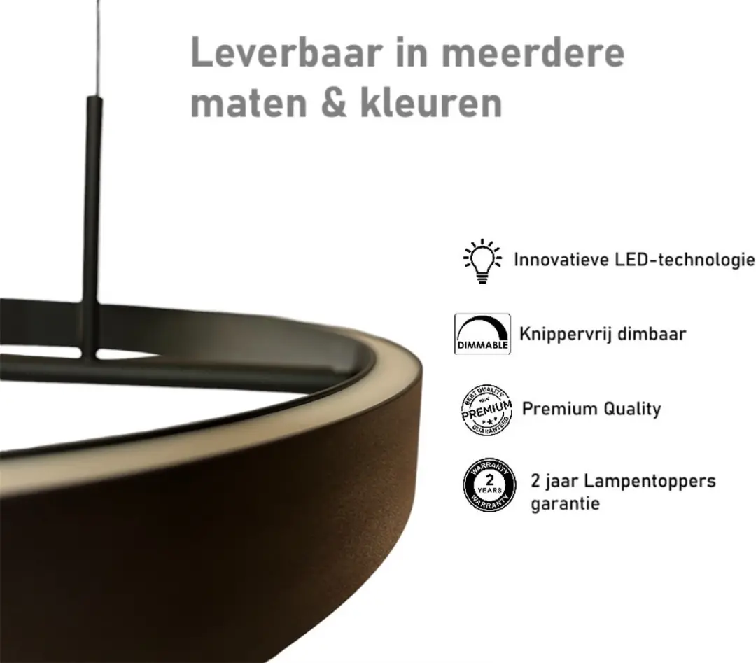 Freelight Livello Hanglamp Ø60cm - Zwart
