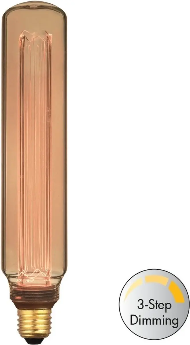Freelight LED Buislamp E27 4.3W - Goud - 30cm - 3 standen