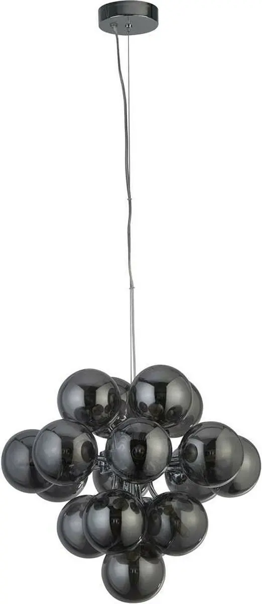 Searchlight Berry Hanglamp - Chroom Smoke