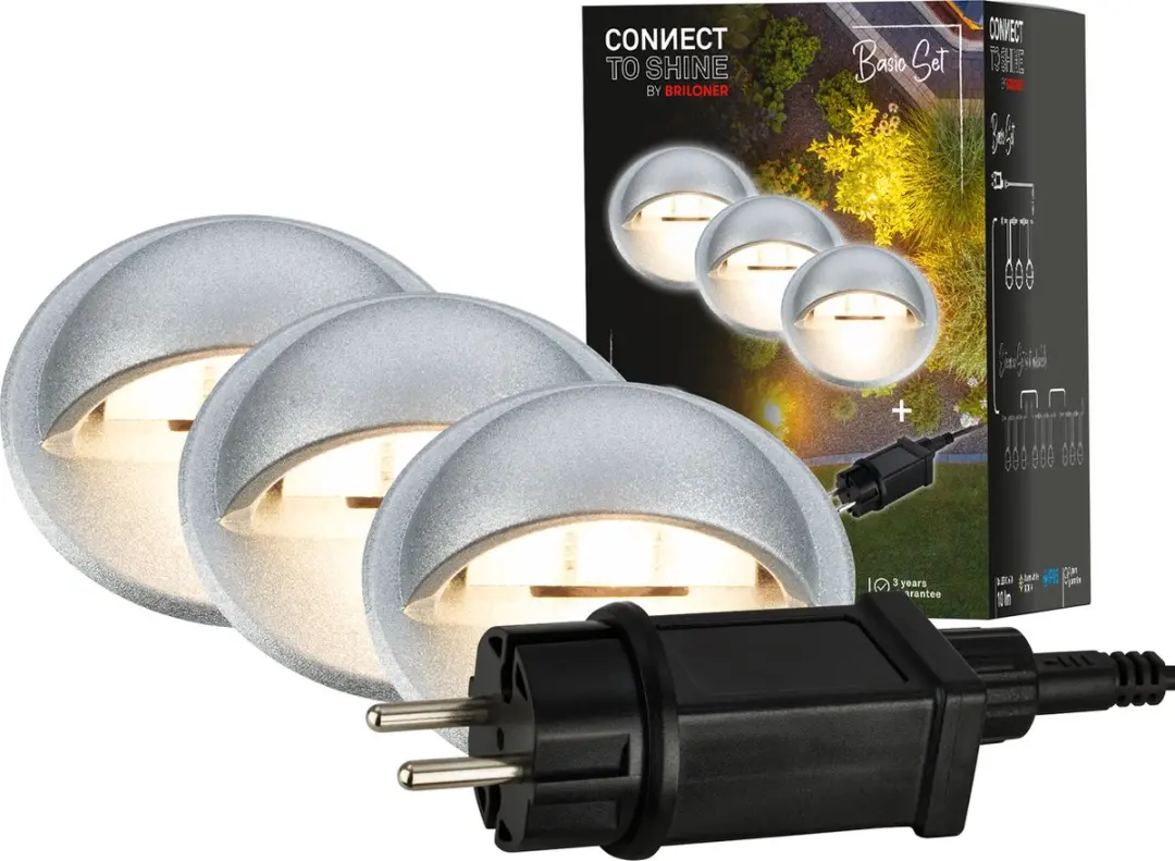 Briloner Connect to Shine LED Grondspotset 3 Stuks