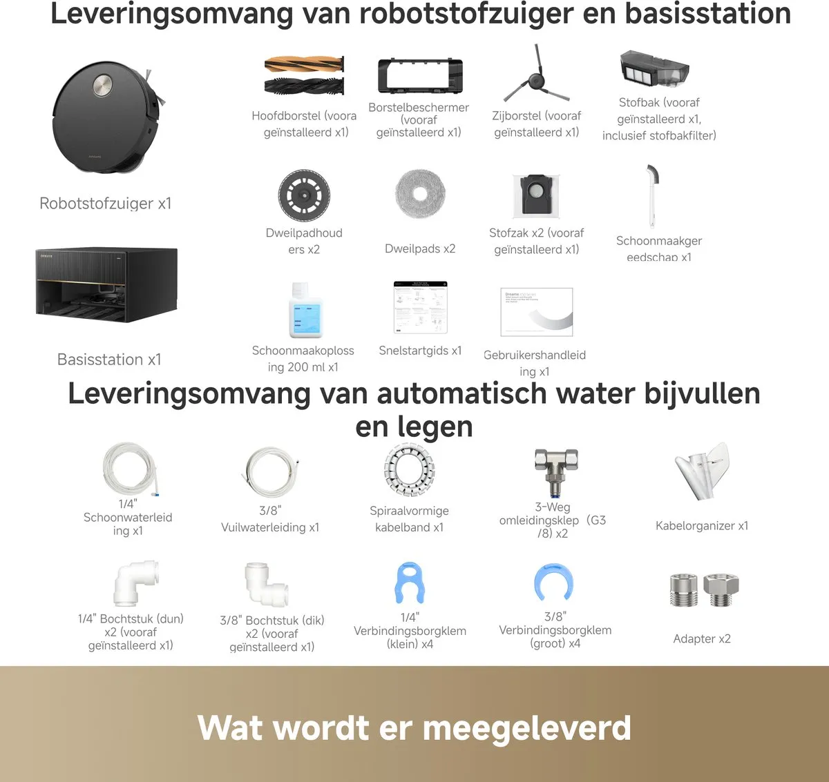 Dreame X50 Master Robotstofzuiger - 20.000 Pa - Zwart