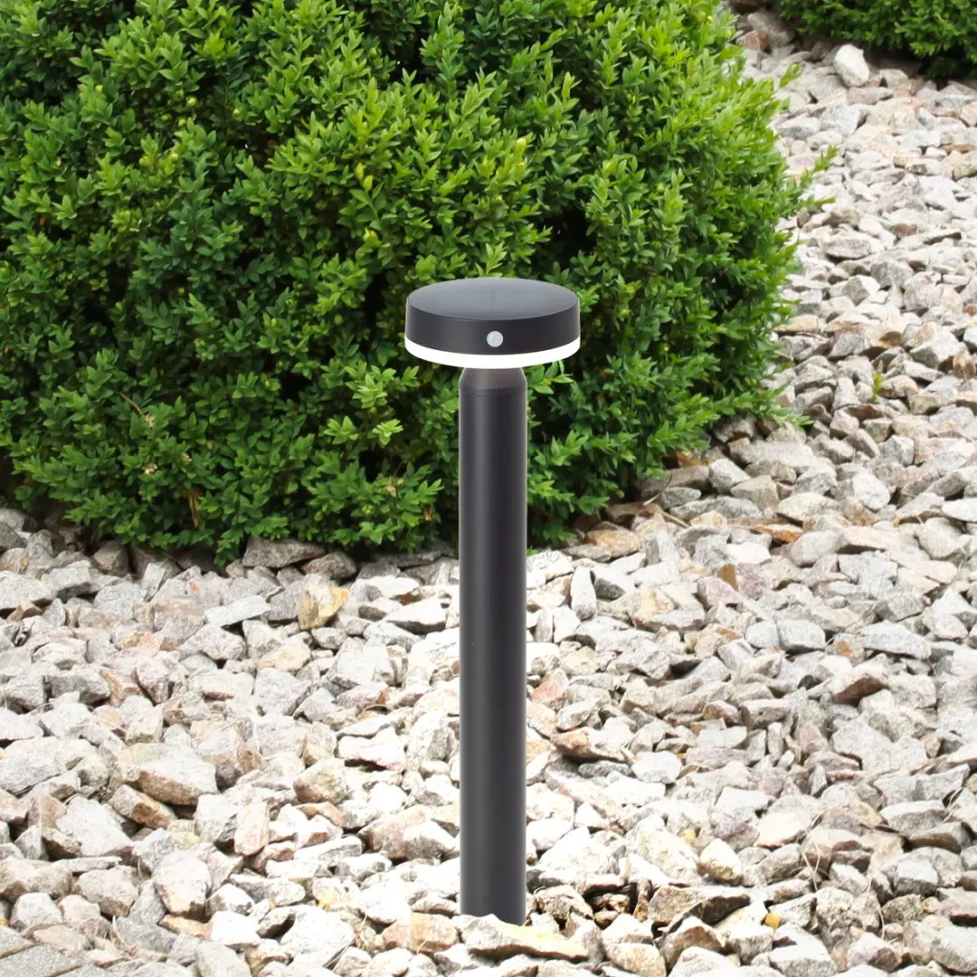 Brilliant Magua Buiten Sokkellamp LED 4W Solar - 350lm 4000K Zwart - afbeelding 6 van 6