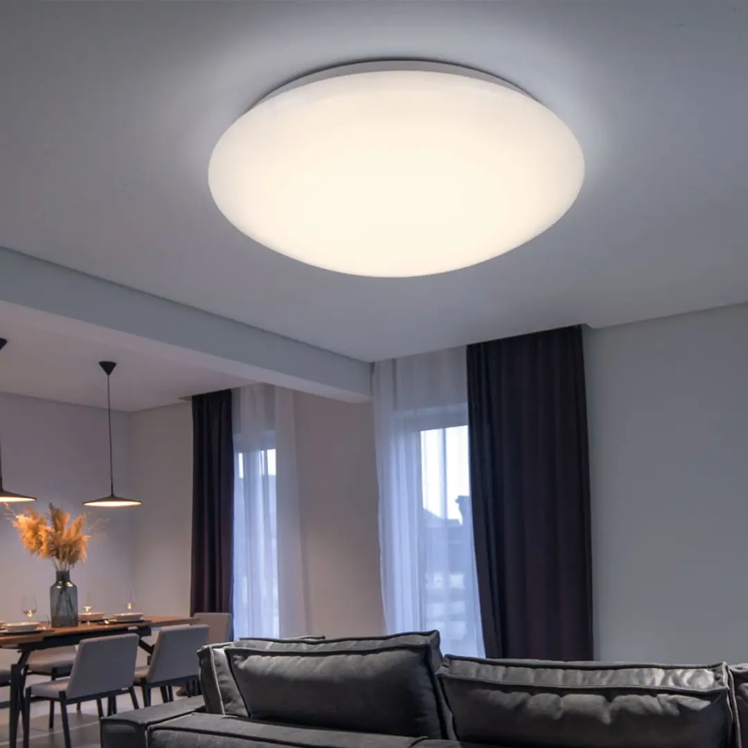 Globo LED Plafondlamp Wit Rond 16W 880lm Warm Wit