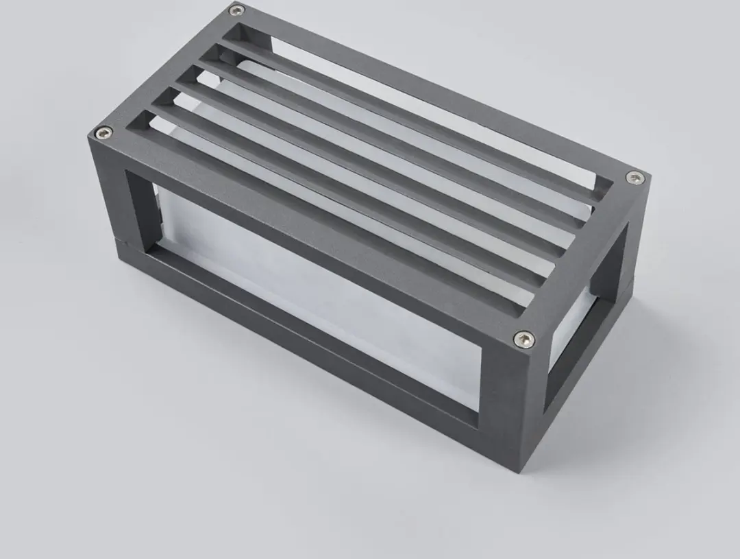 Lucande Wandlamp Buiten Glas 1 Licht E27 - 15W - Donkergrijs/Wit