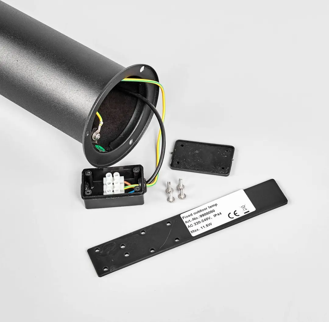 Lindby Padverlichting Zuillamp 8.1W - 3000K - Zwart/Transparant