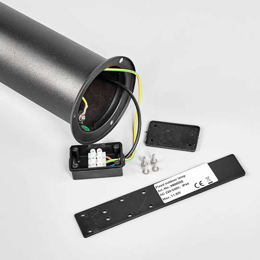 Lindby Padverlichting Zuillamp 8.1W - 3000K - Zwart/Transparant