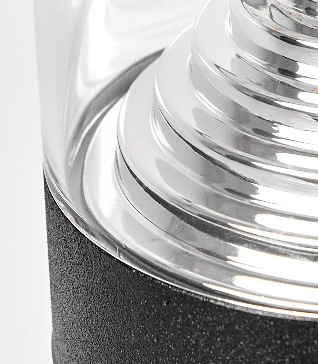 Lindby Padverlichting Zuillamp 8.1W - 3000K - Zwart/Transparant
