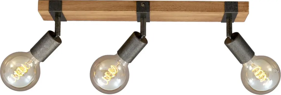 Briloner Wood Basic Plafondlamp 3xE27