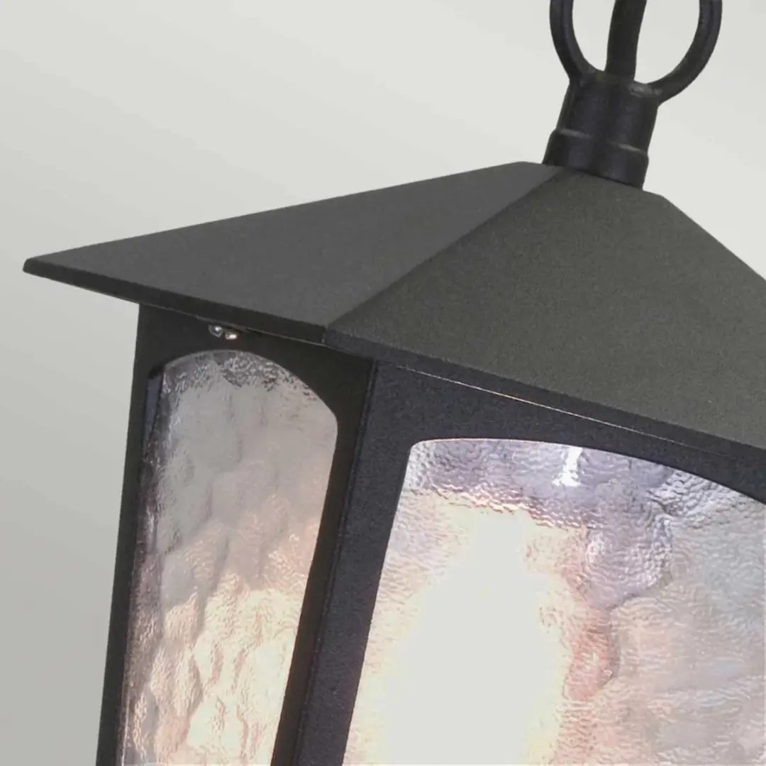 Elstead York LED Buiten Hanglamp E27 60W - Dimbaar - Zwart