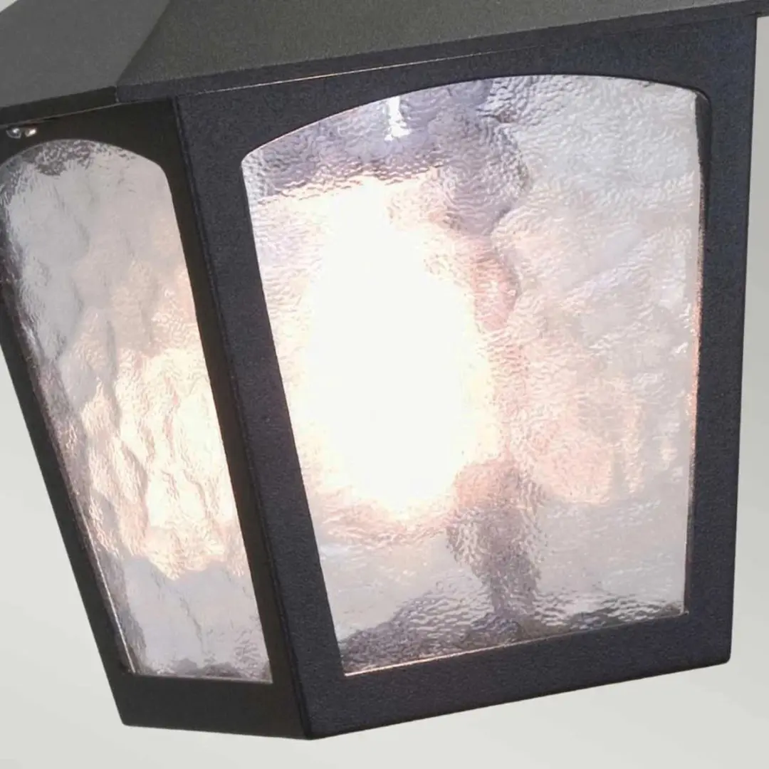 Elstead York LED Buiten Hanglamp E27 60W - Dimbaar - Zwart