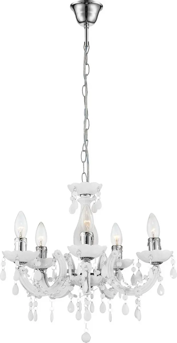 Globo Cuimbra II Kroonluchter - 44cm - Wit