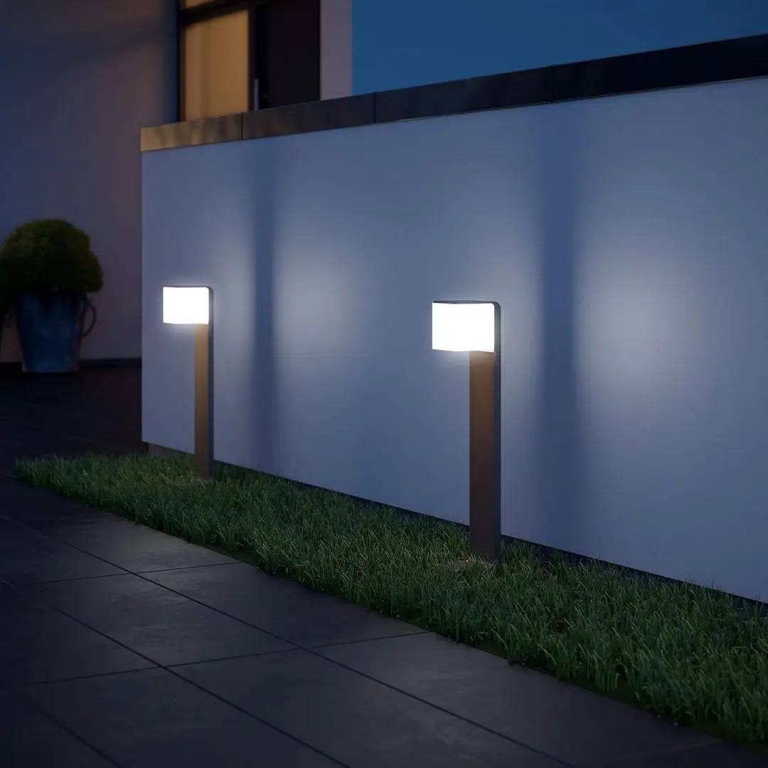 Steinel GL 80 LED Sensorlamp CUBO - 9,5W - IP44 - Zilver - afbeelding 6 van 6