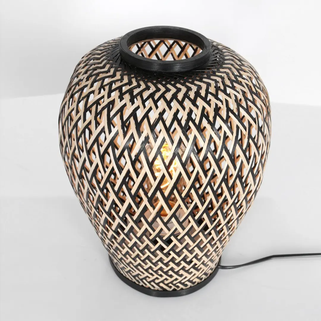 Steinhauer Maze Tafellamp - Naturel - 30cm - E27