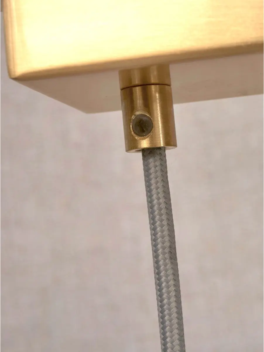 it's about RoMi Carrara Hanglamp - 6x150W - Goud/Wit - 105x30x12cm